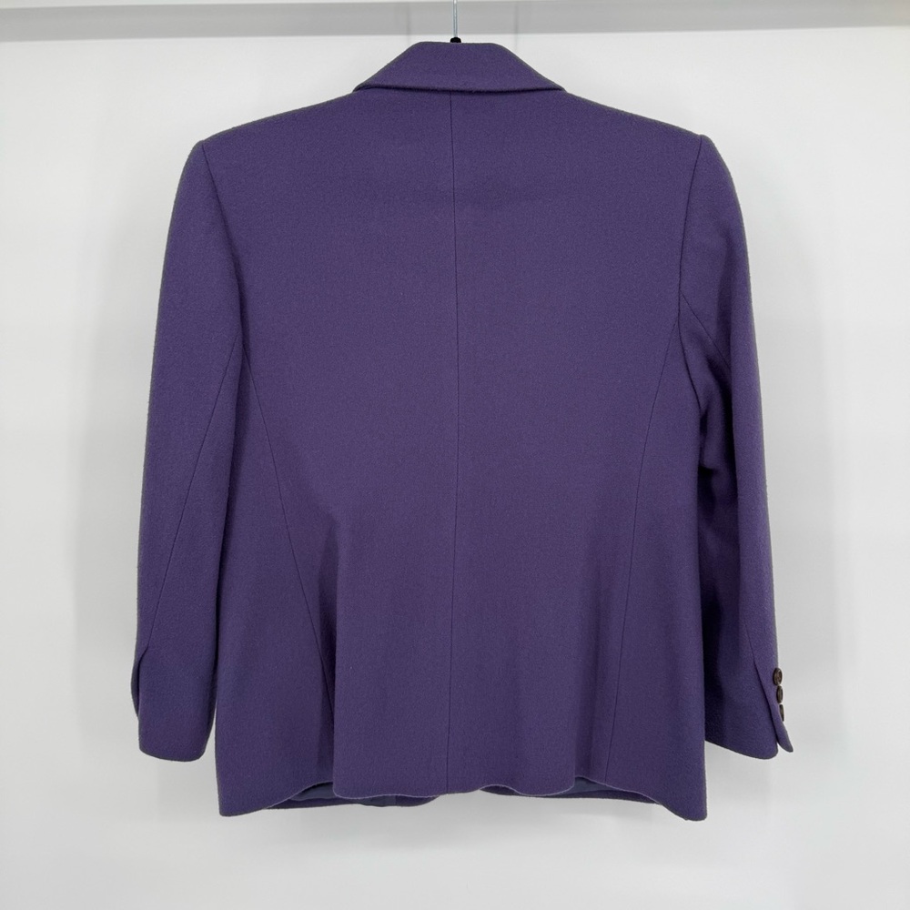 L.L.Bean Wool Cashmere Blazer 4P Career Office Jacket Made In USA Petite Vintage - Picture 5 of 13